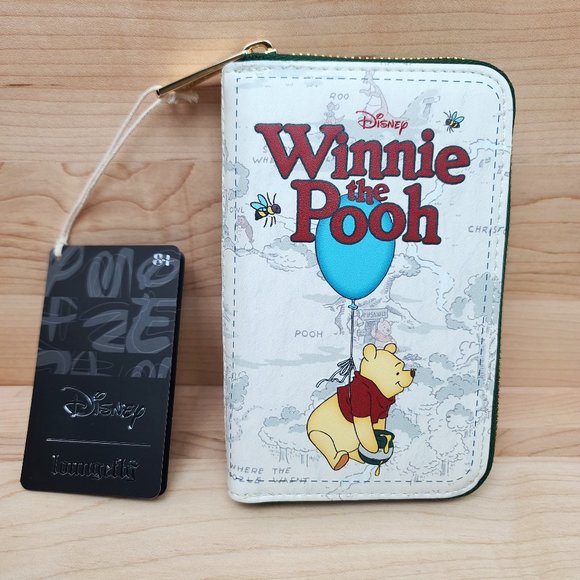 Winnie the Pooh Classic Book Cover Zip Around Wallet - Loungefly - Picture 1 of 3